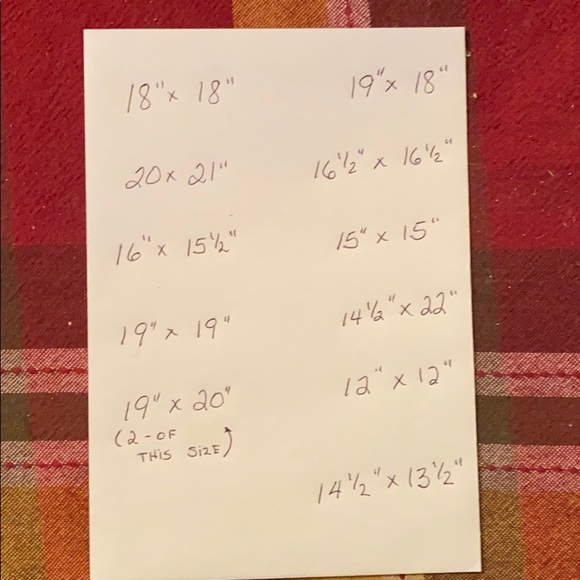 12 Quilt Squares Handmade All Cotton Assorted - Picture 13 of 13